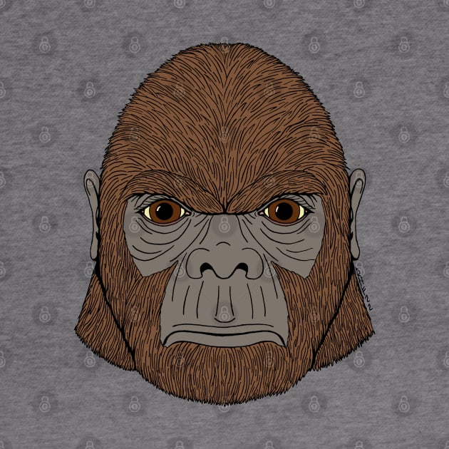 Bigfoot Portrait 1 (Ape-Like) by AzureLionProductions